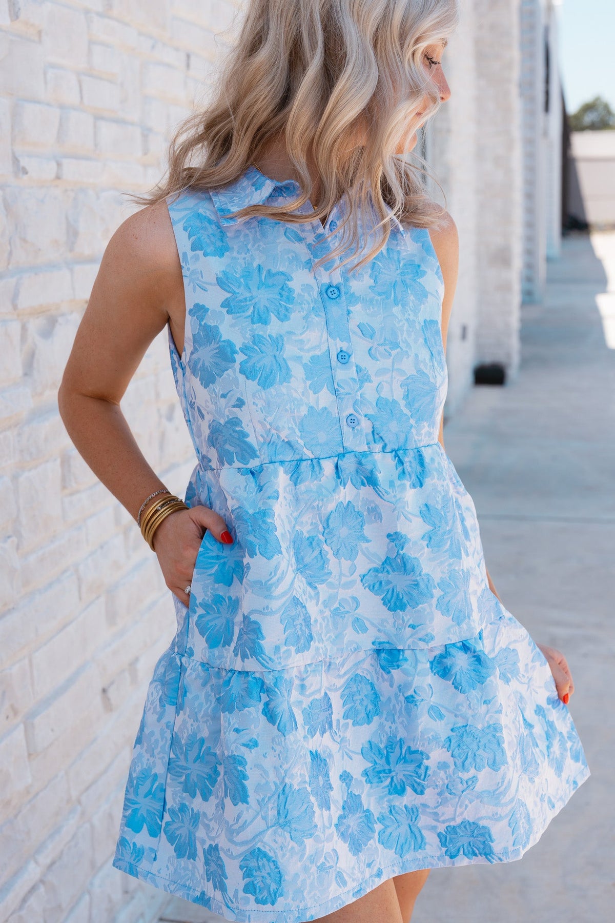 JACQUARD MINI DRESS