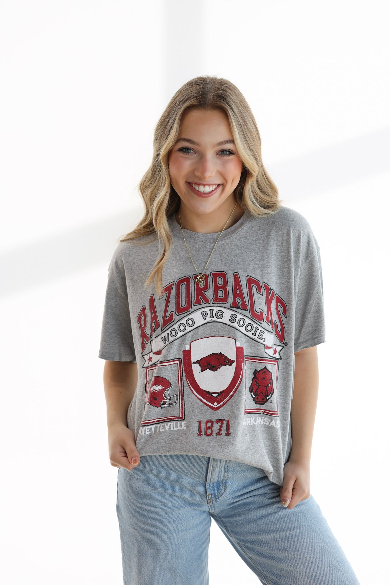 UNIVERSITY OF ARKANSAS PREP PATCH TEE