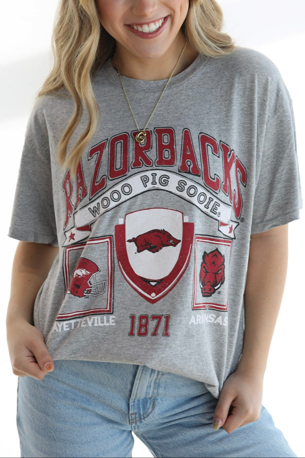 UNIVERSITY OF ARKANSAS PREP PATCH TEE