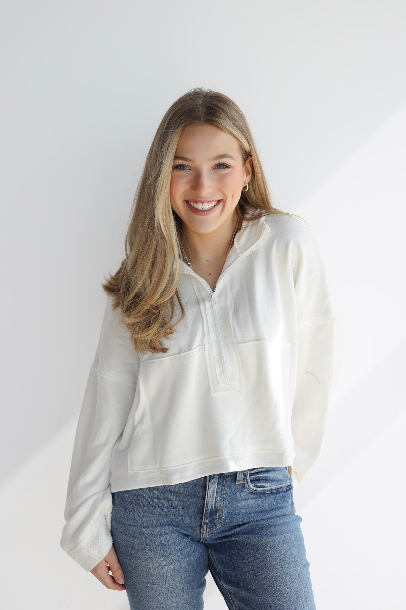 FRENCH TERRY RAW CROP TOP