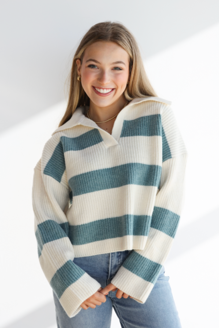 SERENA STRIPE DETAIL TOP